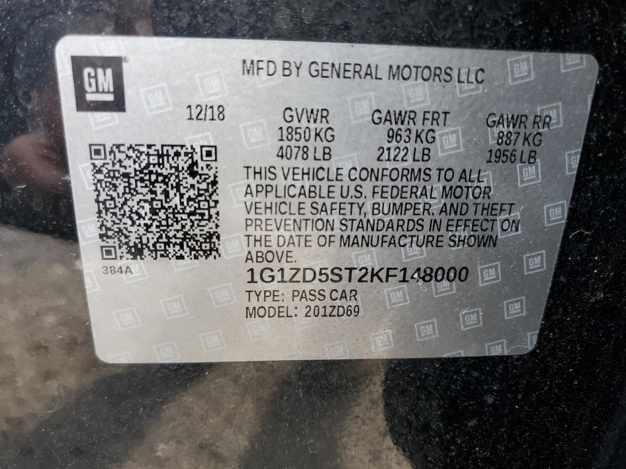 2019 Chevrolet Malibu - zdjęcie 12