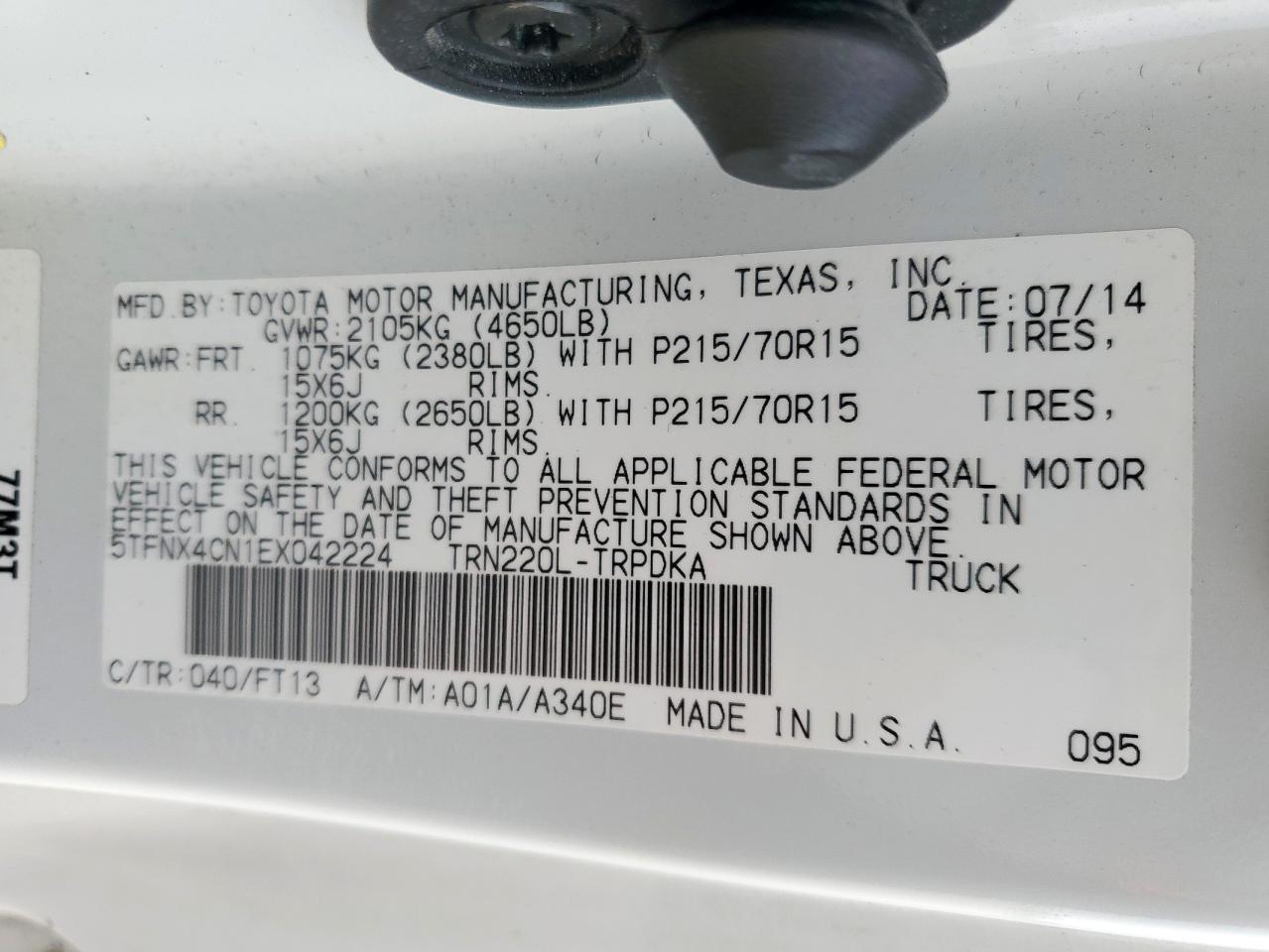 2014 Toyota Tacoma - zdjęcie 12