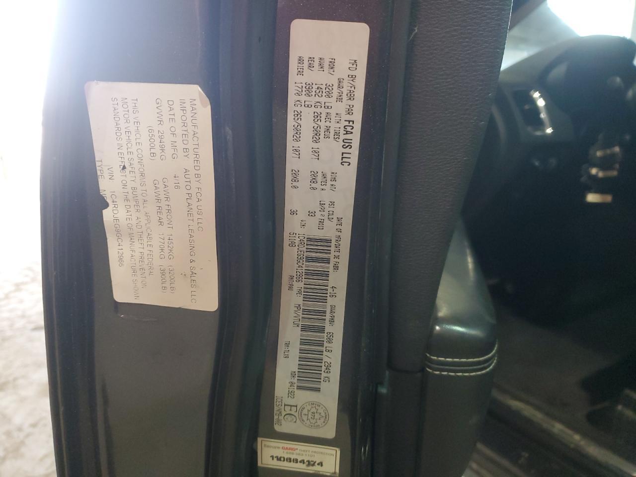 2016 Dodge Durango Citadel - zdjęcie 10