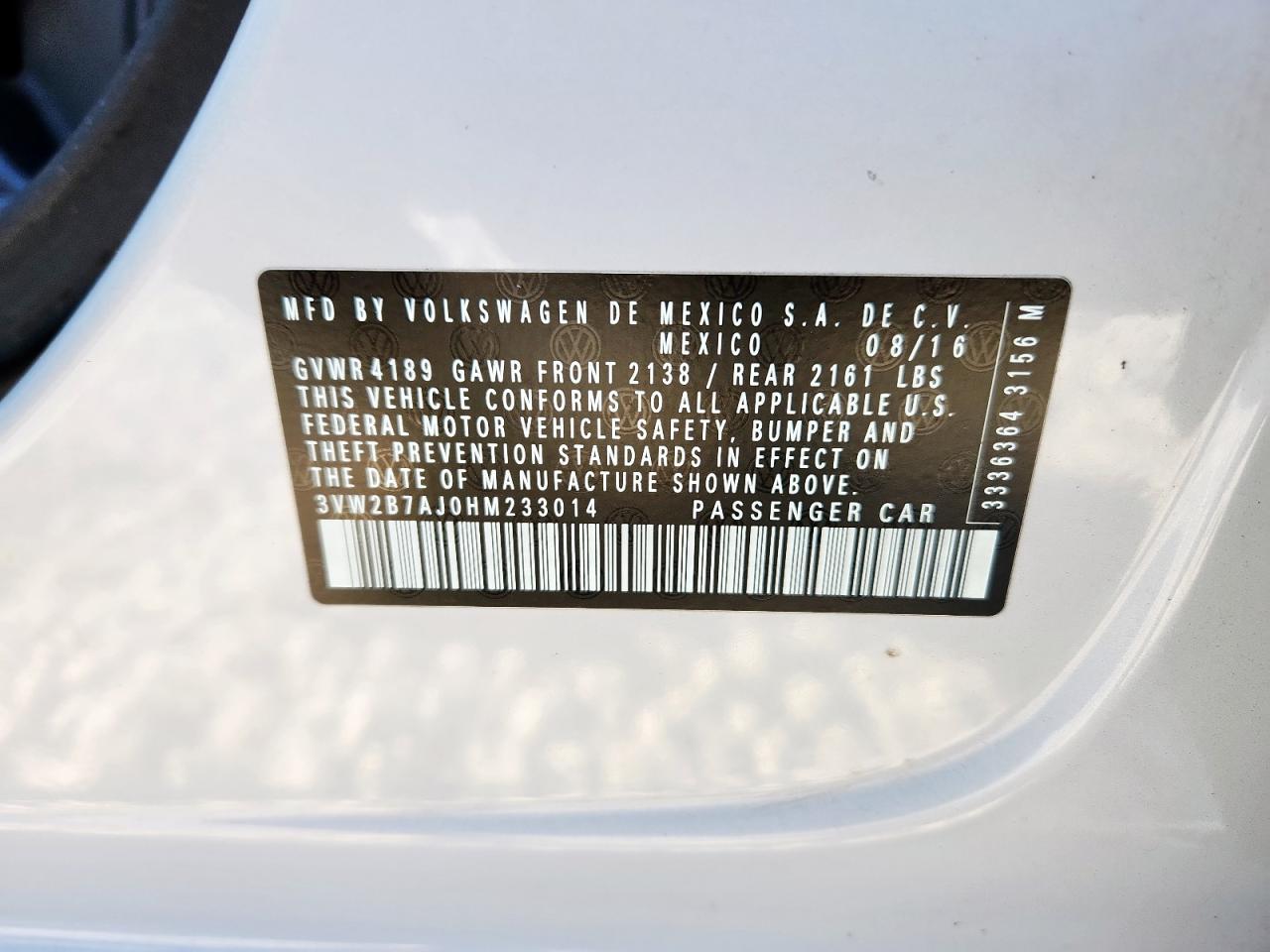 2017 Volkswagen Jetta - zdjęcie 12