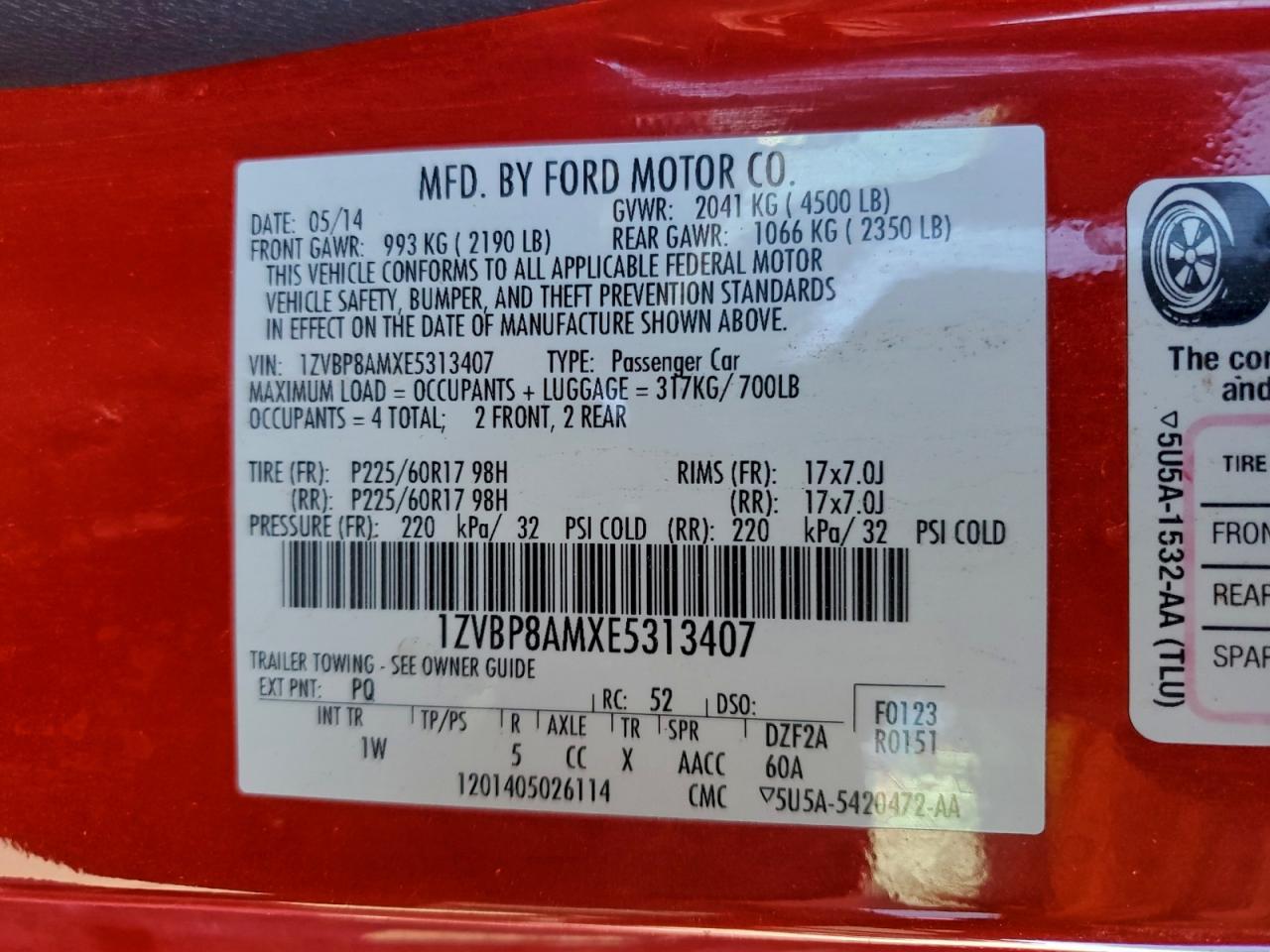 2014 Ford Mustang - zdjęcie 12