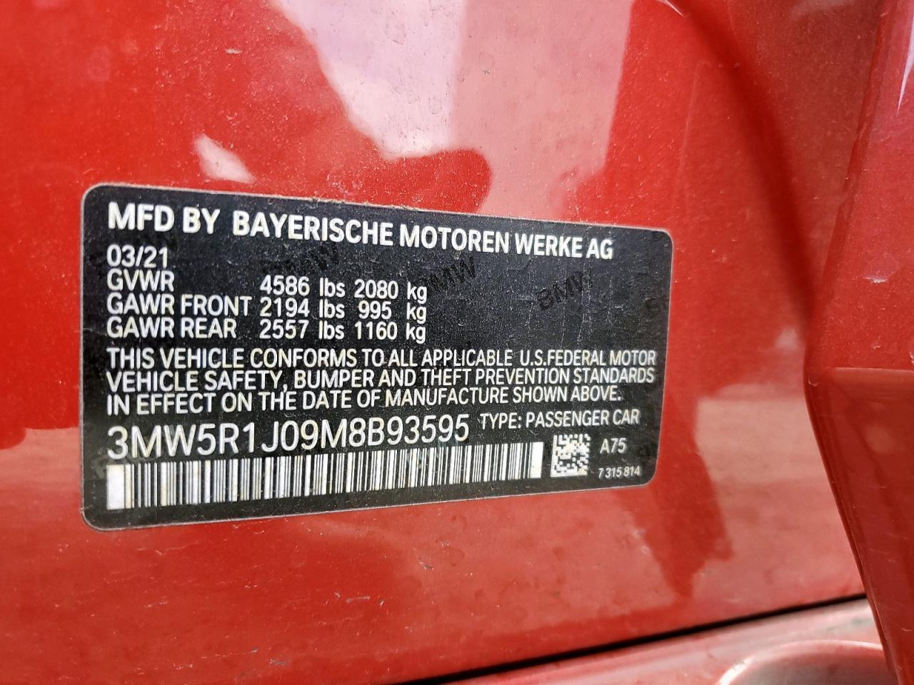 2021 BMW 330I - zdjęcie 12