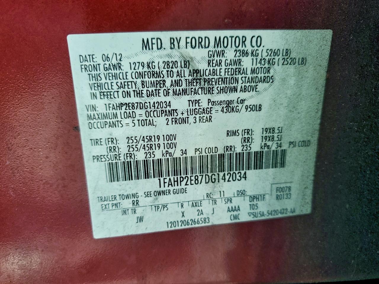 2013 Ford Taurus - zdjęcie 12