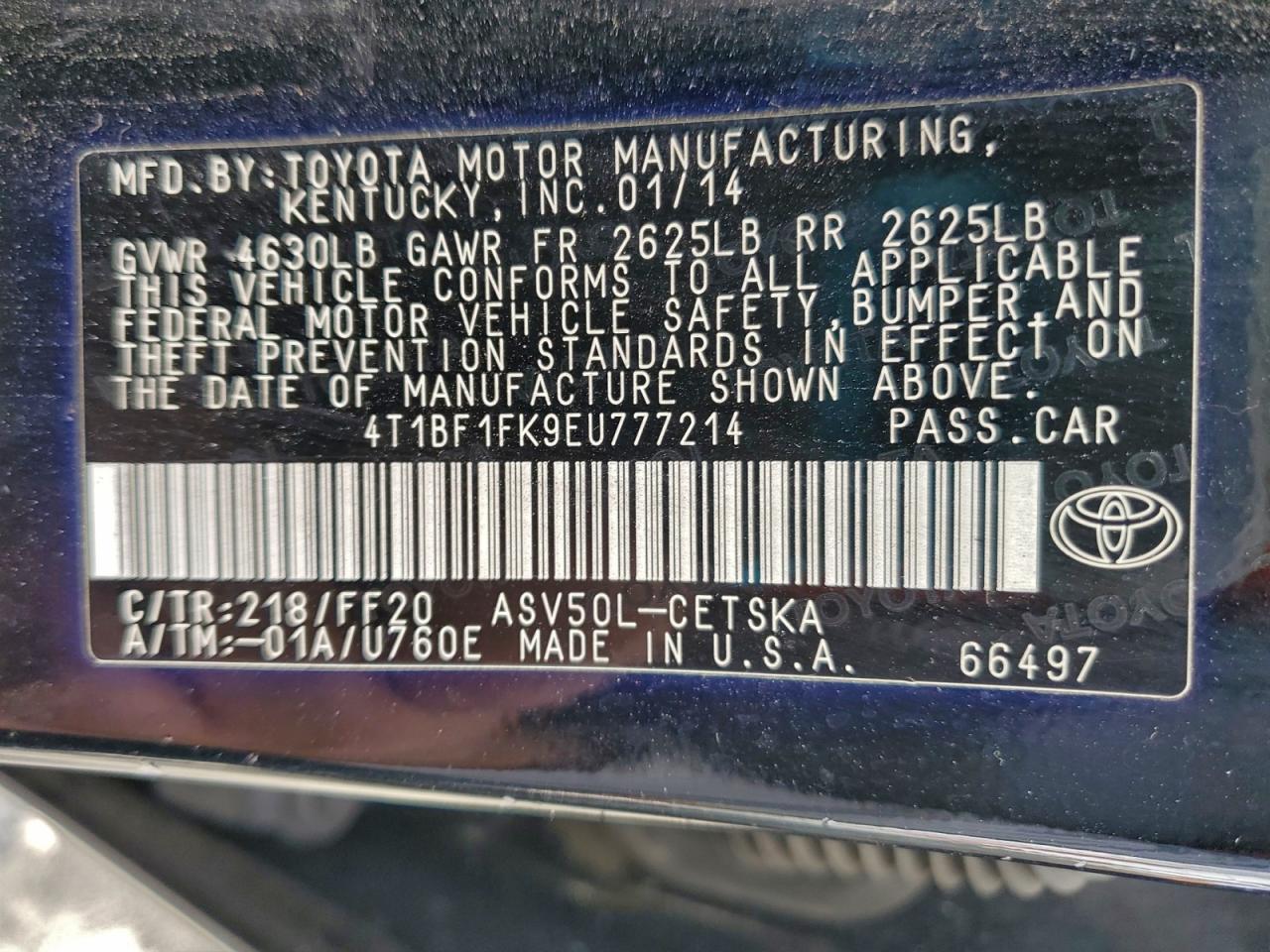 2014 Toyota Camry - zdjęcie 13