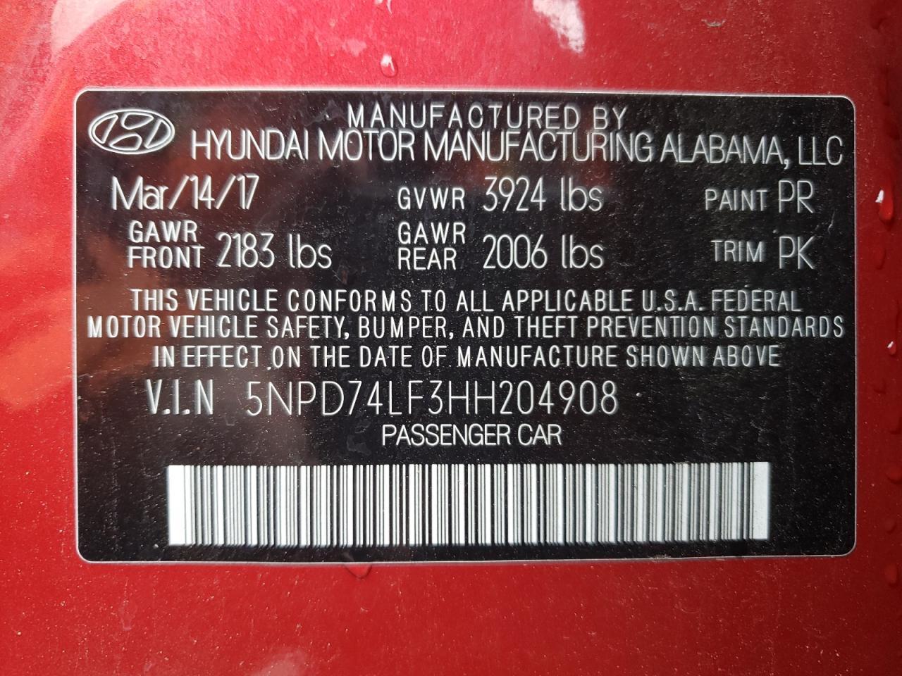 2017 Hyundai Elantra - zdjęcie 12