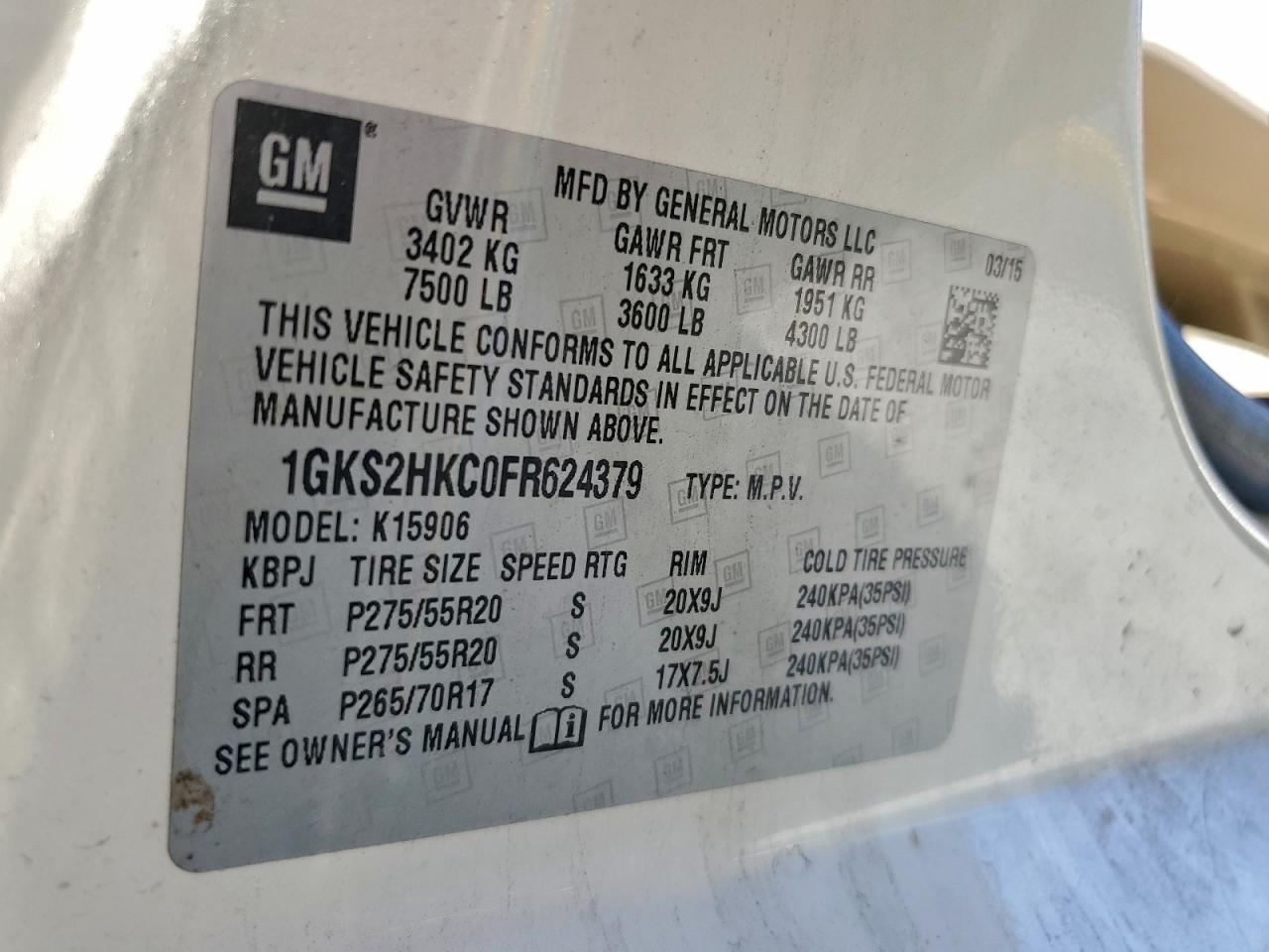 2015 GMC Yukon - zdjęcie 13