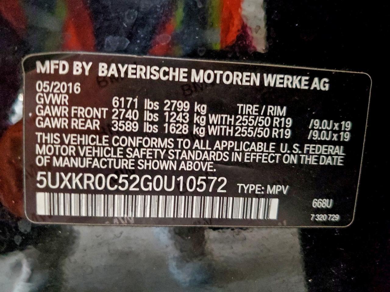 2016 BMW X5 xDrive35I - zdjęcie 12