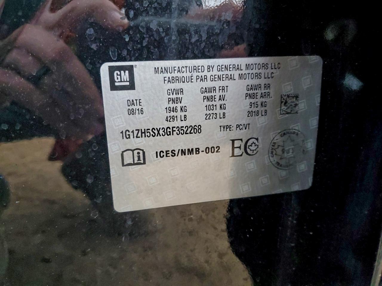 2016 Chevrolet Malibu Premier - zdjęcie 12