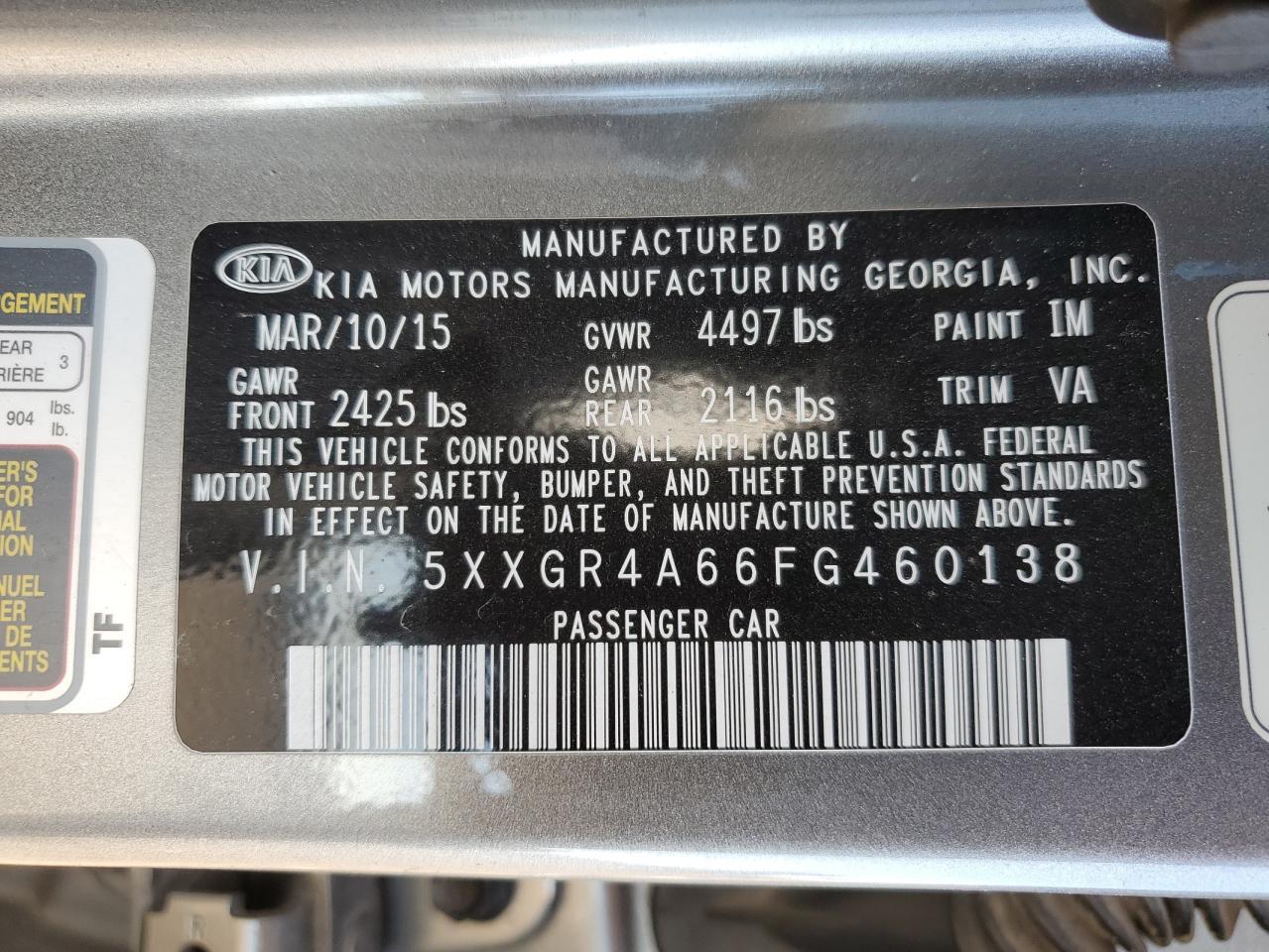 2015 Kia Optima Sx - zdjęcie 13