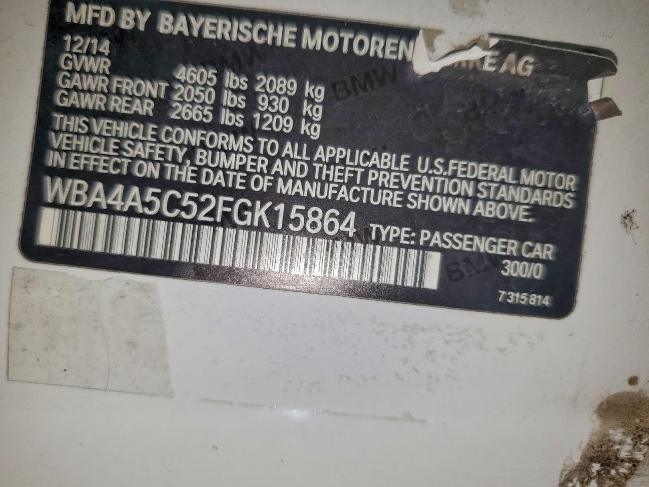 2015 BMW Seria 4 - zdjęcie 14