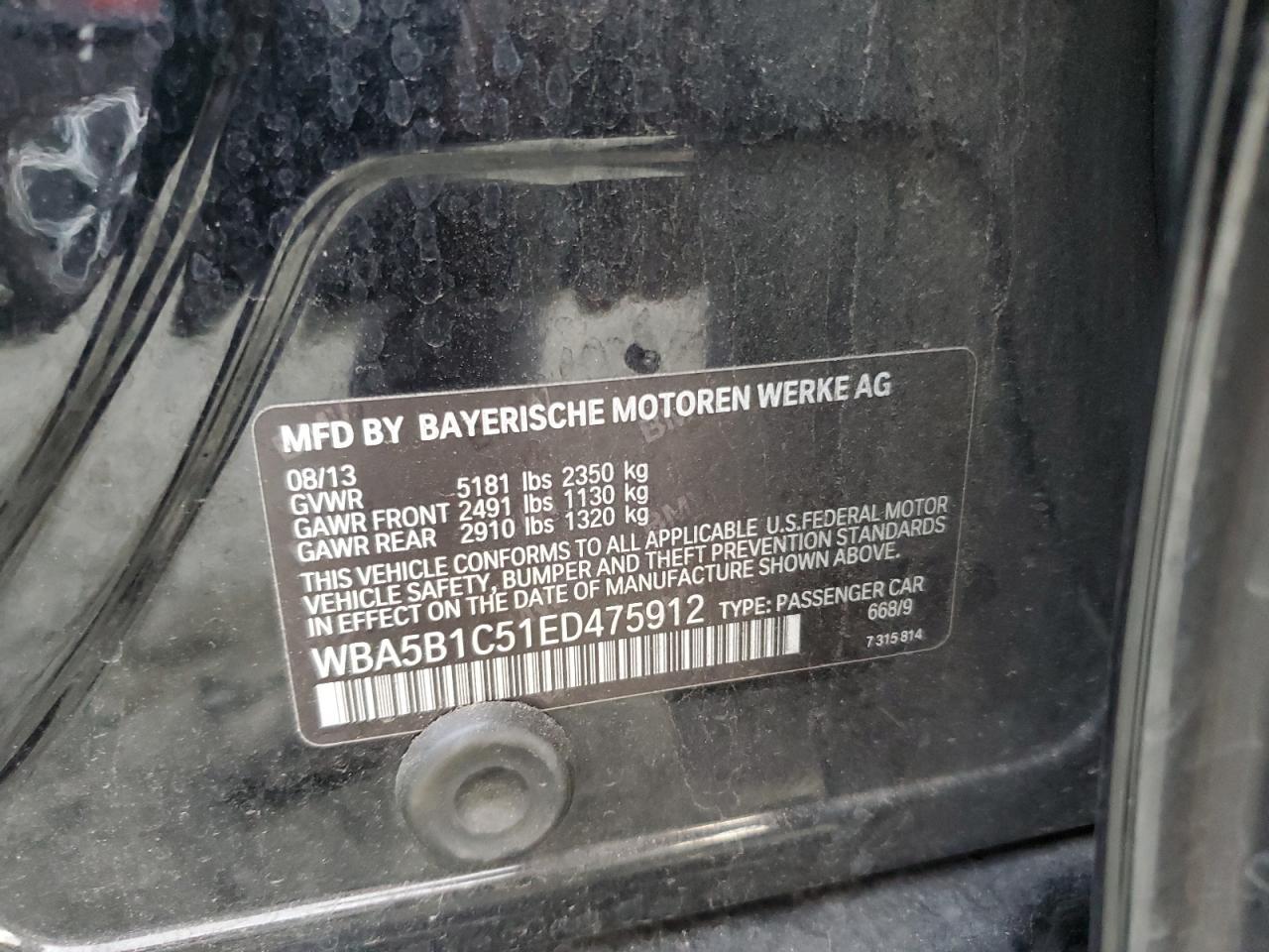 2014 BMW 535 I - zdjęcie 12