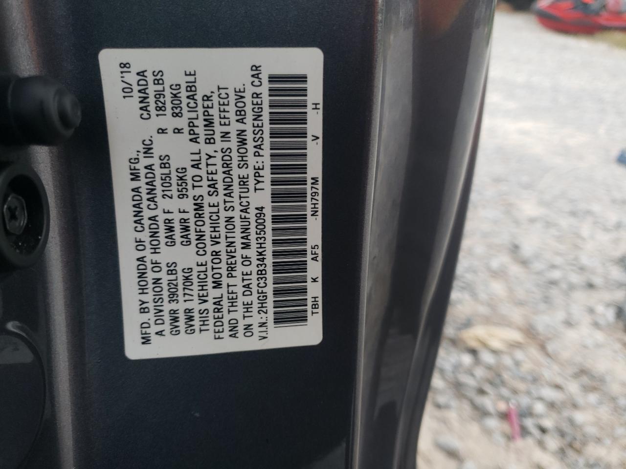 2019 Honda Civic Ex - zdjęcie 12