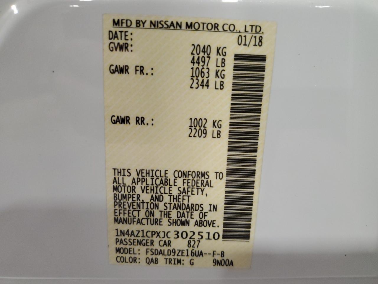 2018 Nissan Leaf - zdjęcie 12