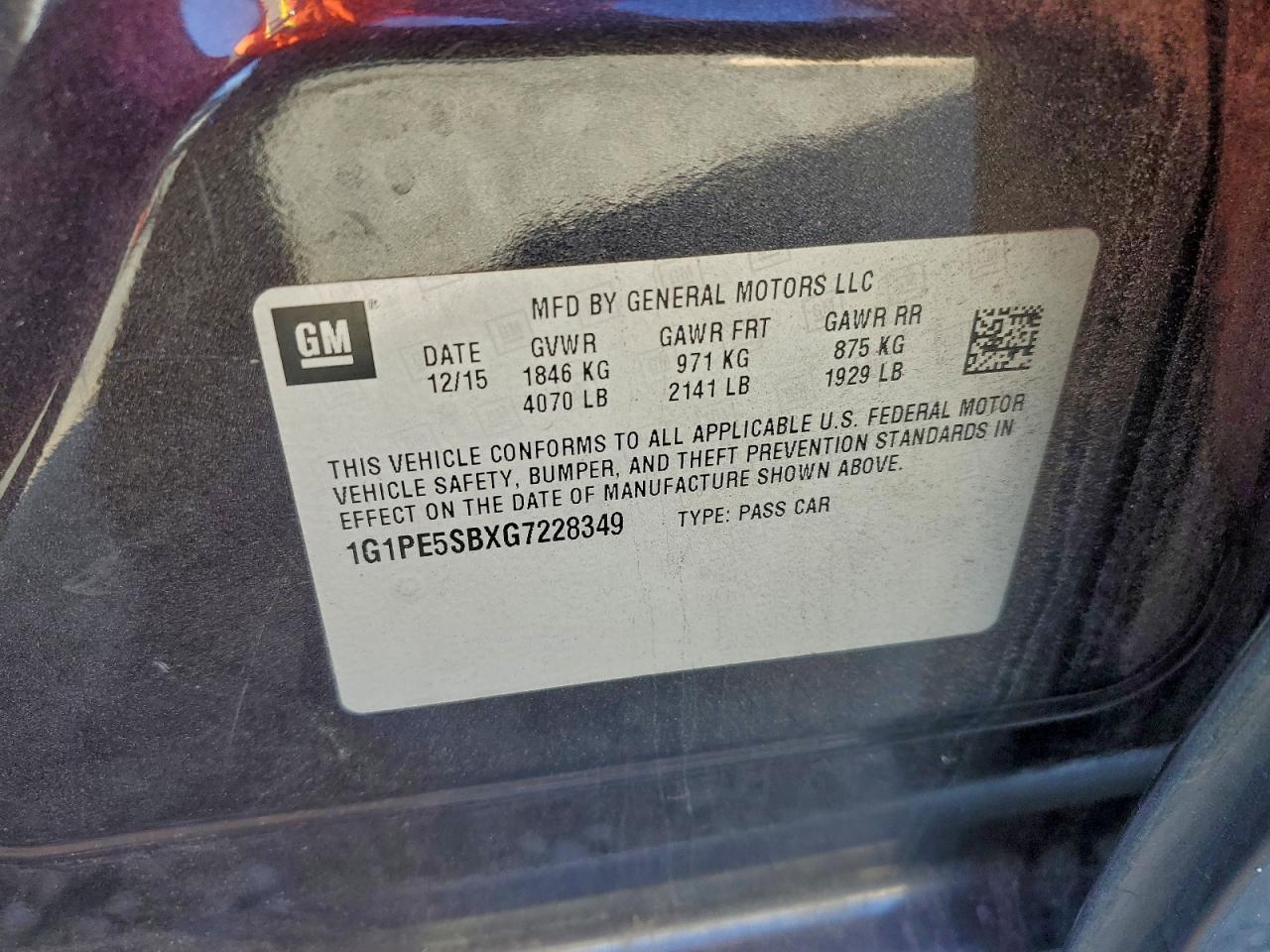 2016 Chevrolet Cruze Limited Lt - zdjęcie 12