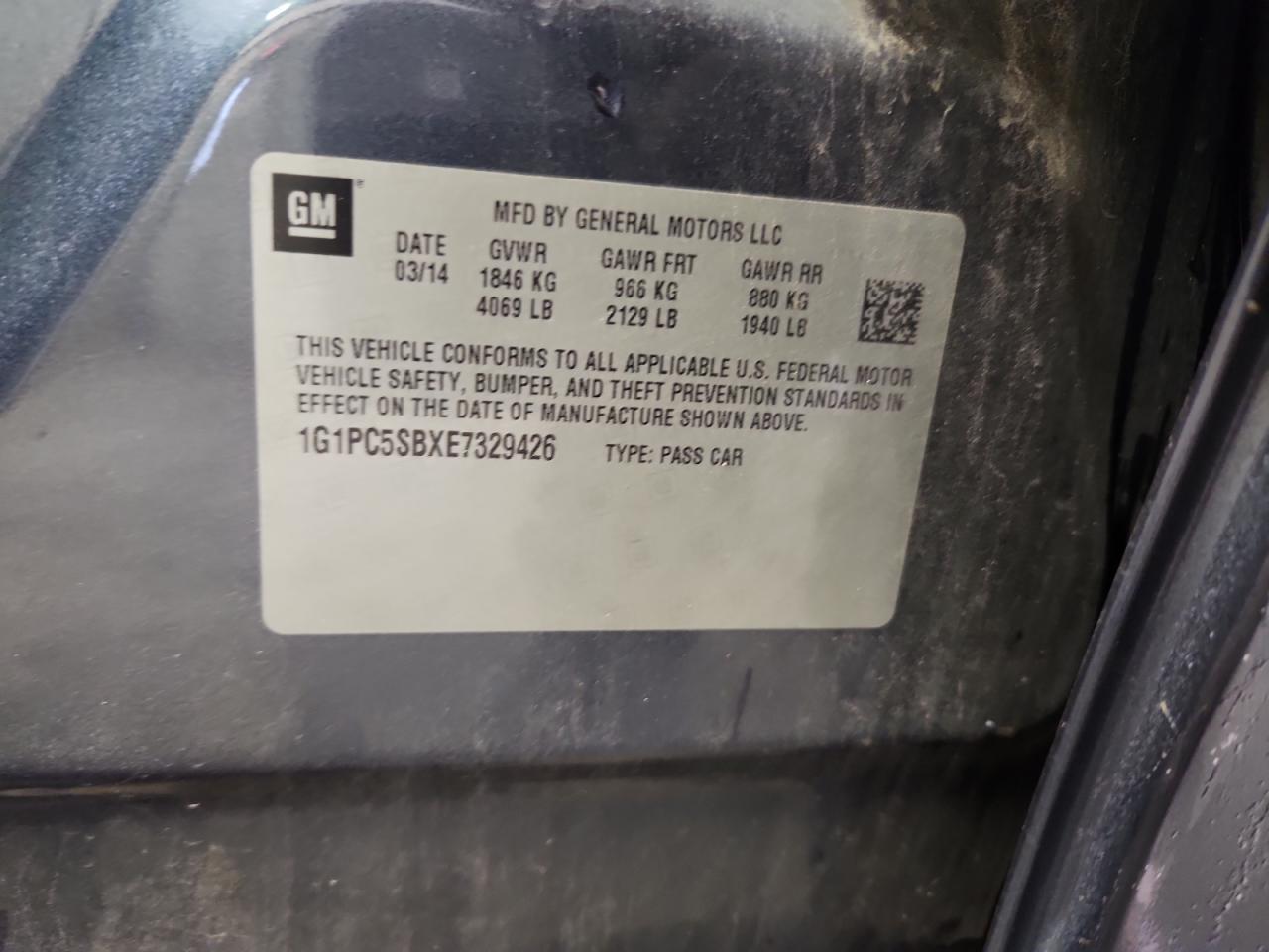 2014 Chevrolet Cruze Lt - zdjęcie 12