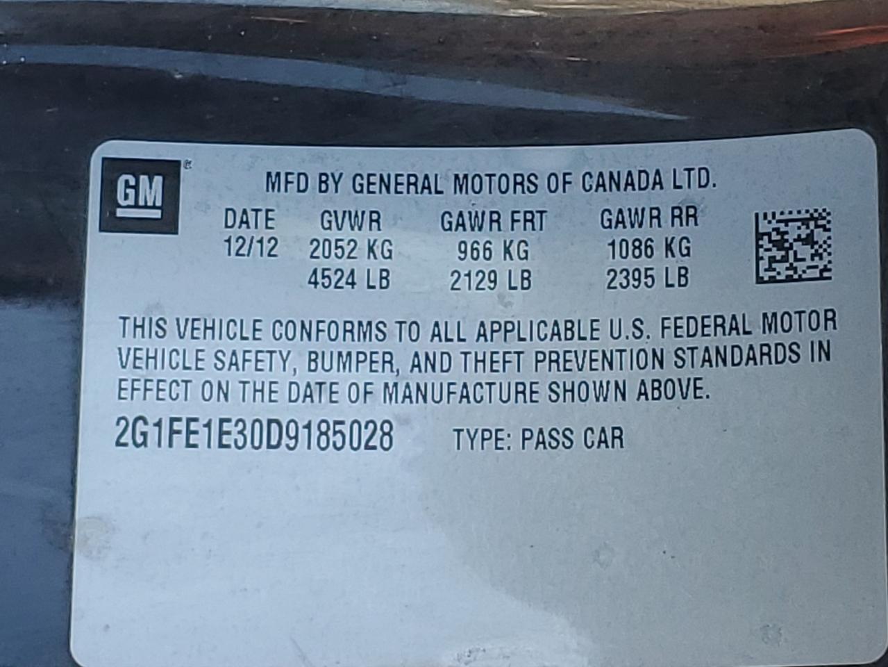 2013 Chevrolet Camaro Ls - zdjęcie 12