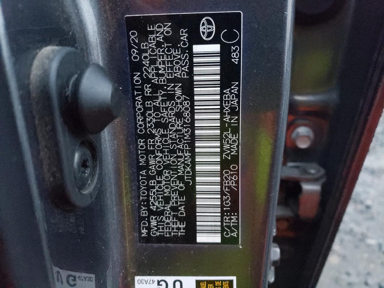 2021 Toyota Prius Prime Le - zdjęcie 12