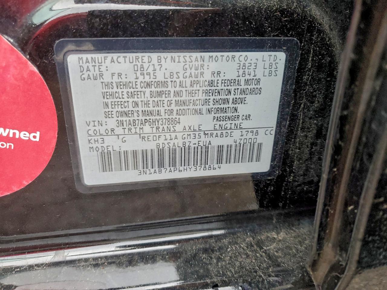 2017 Nissan Sentra - zdjęcie 12