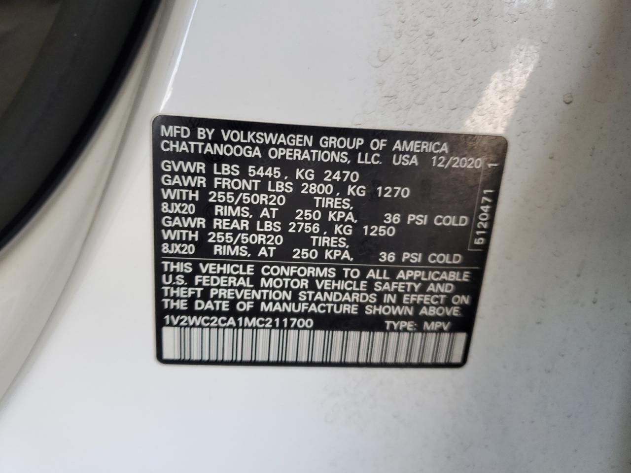 2021 Volkswagen Atlas Cross Sport - zdjęcie 13