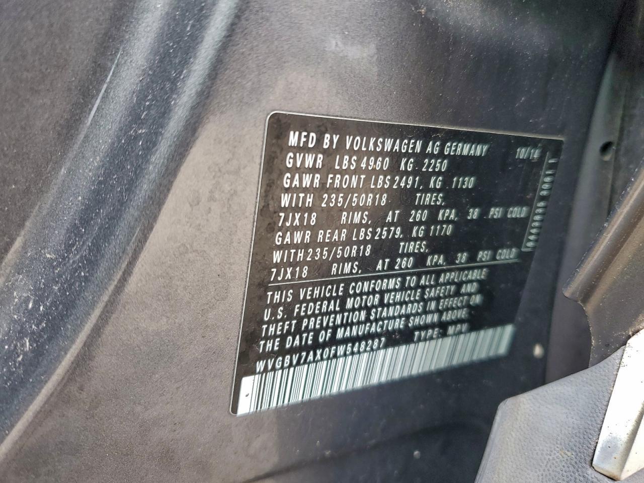 2015 Volkswagen Tiguan - zdjęcie 13