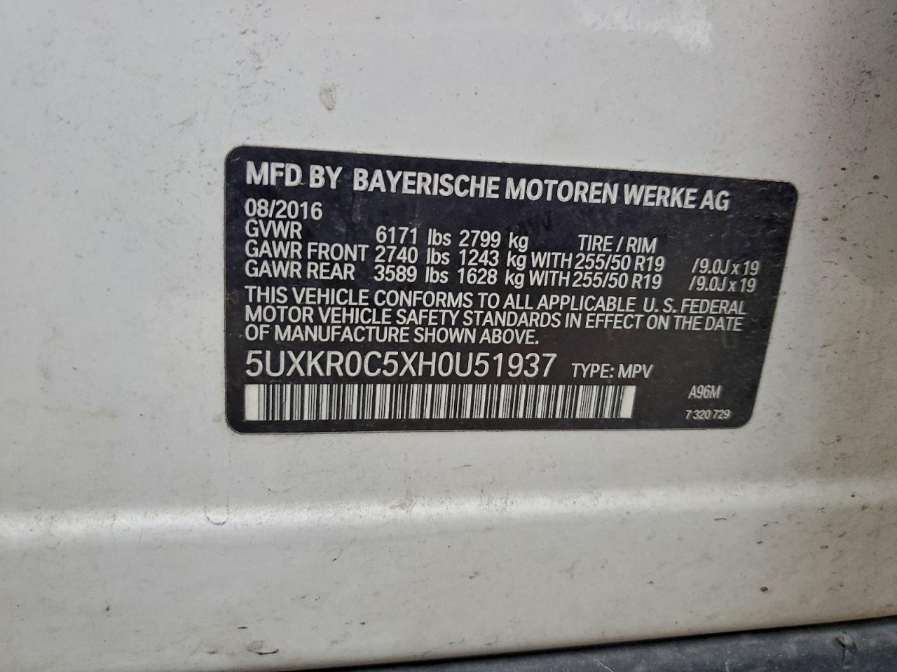 2017 BMW X5 xDrive35I - zdjęcie 13