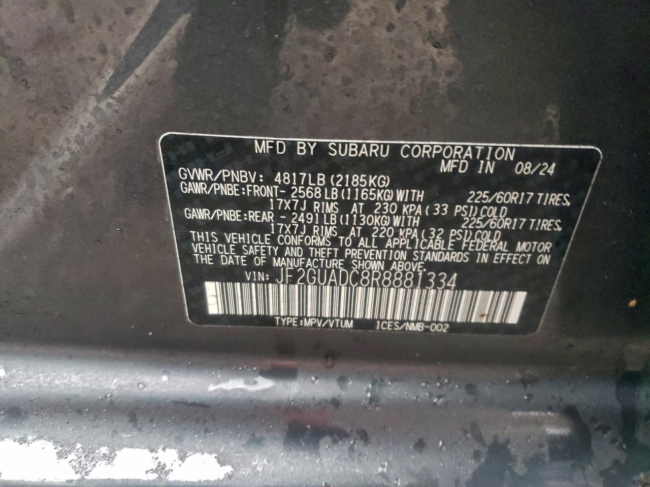 2024 Subaru XV - zdjęcie 13