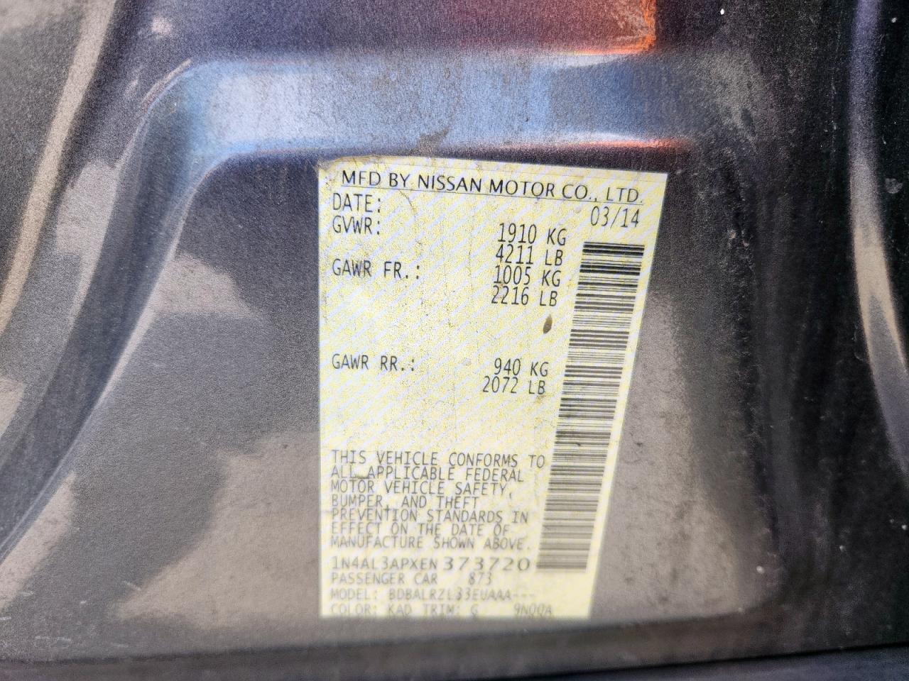 2014 Nissan Altima 2.5 - zdjęcie 12