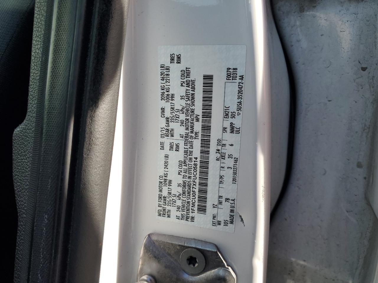 2015 Ford Escape S - zdjęcie 13