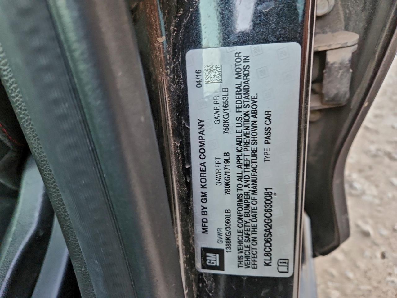 2016 Chevrolet Spark 1Lt - zdjęcie 12