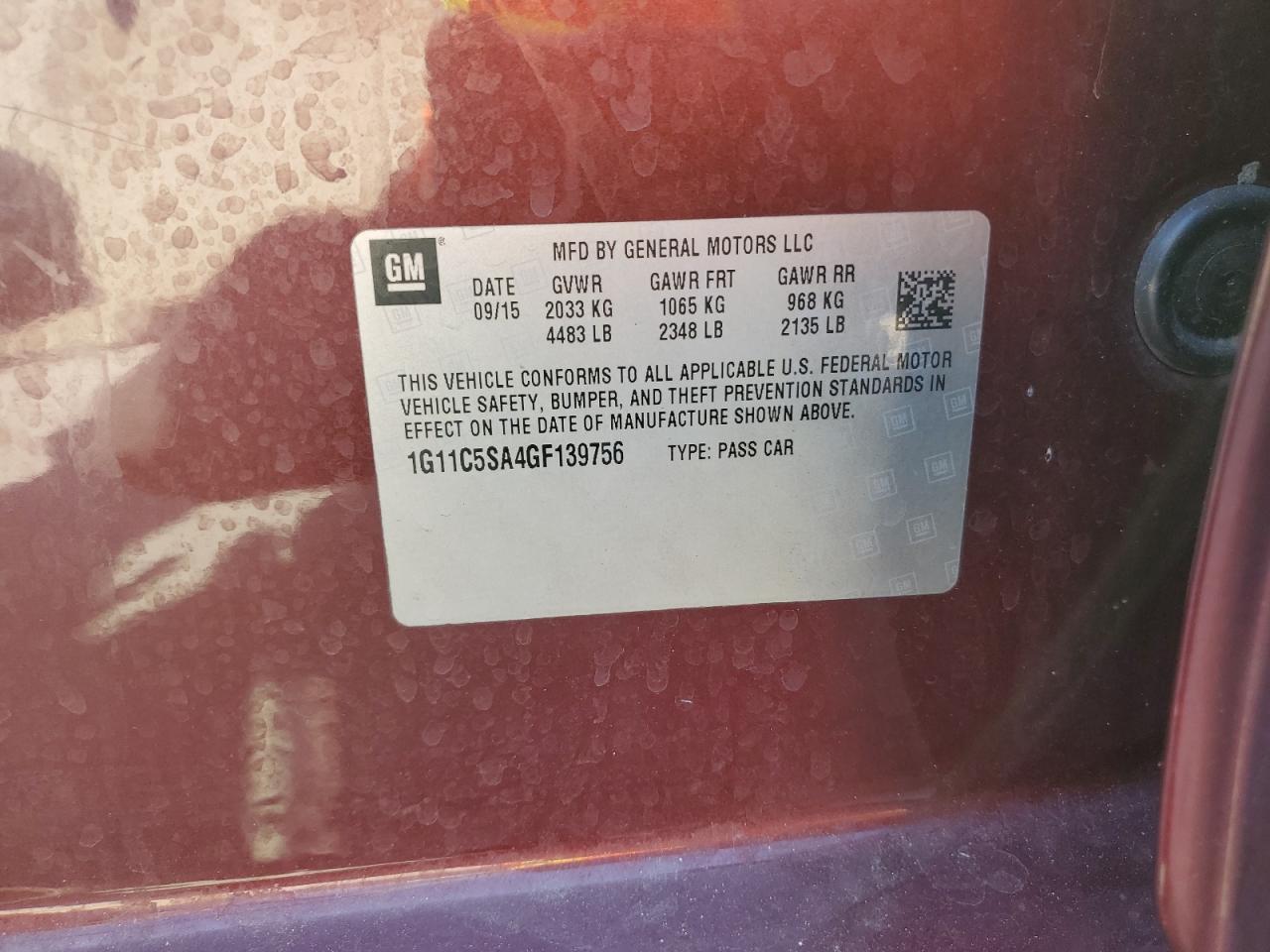 2016 Chevrolet Malibu - zdjęcie 12