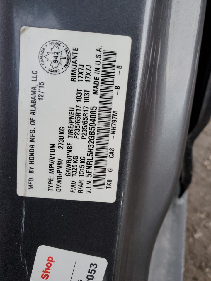 2016 Honda Odyssey - zdjęcie 13