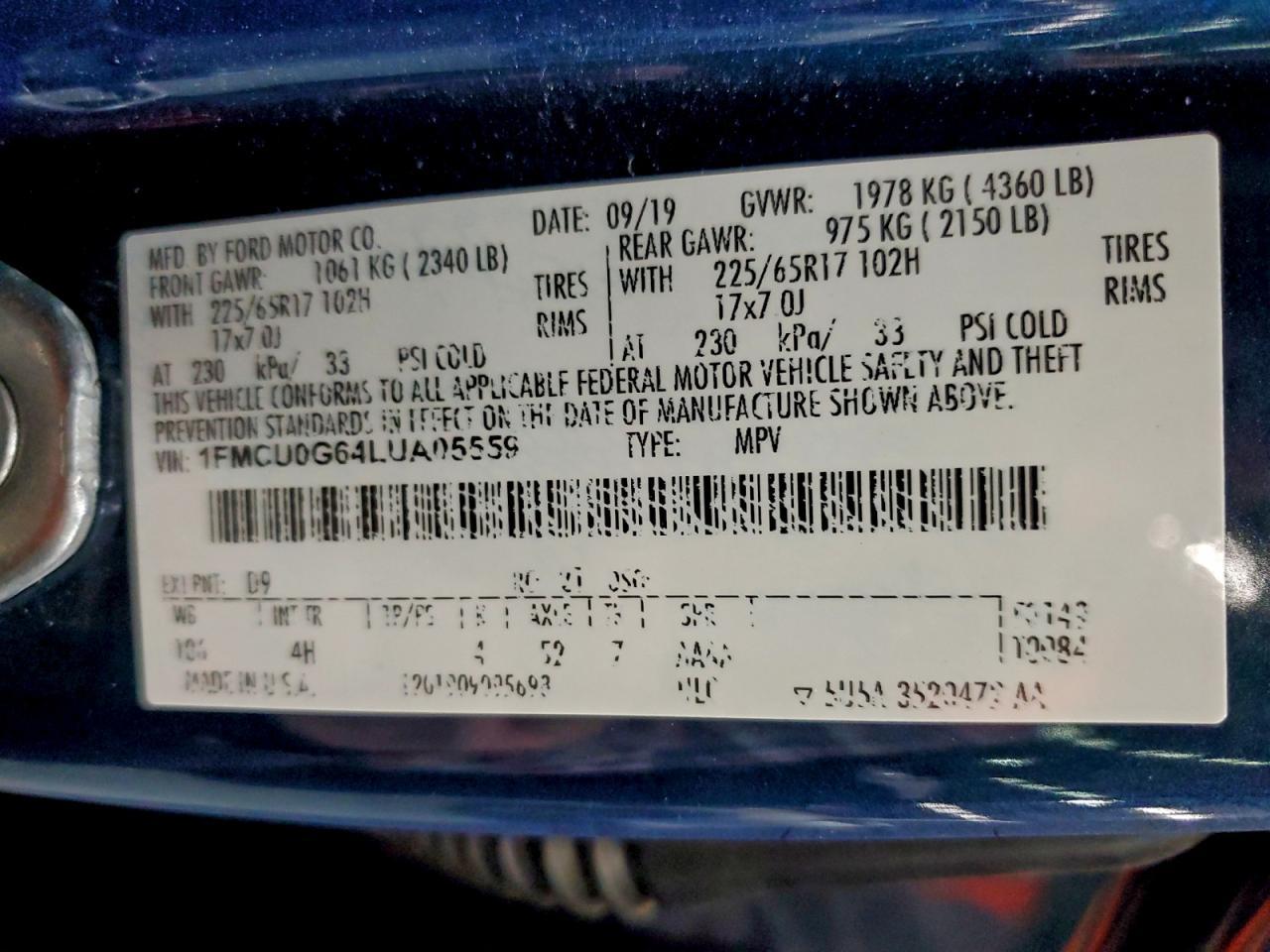2020 Ford Escape Se - zdjęcie 13