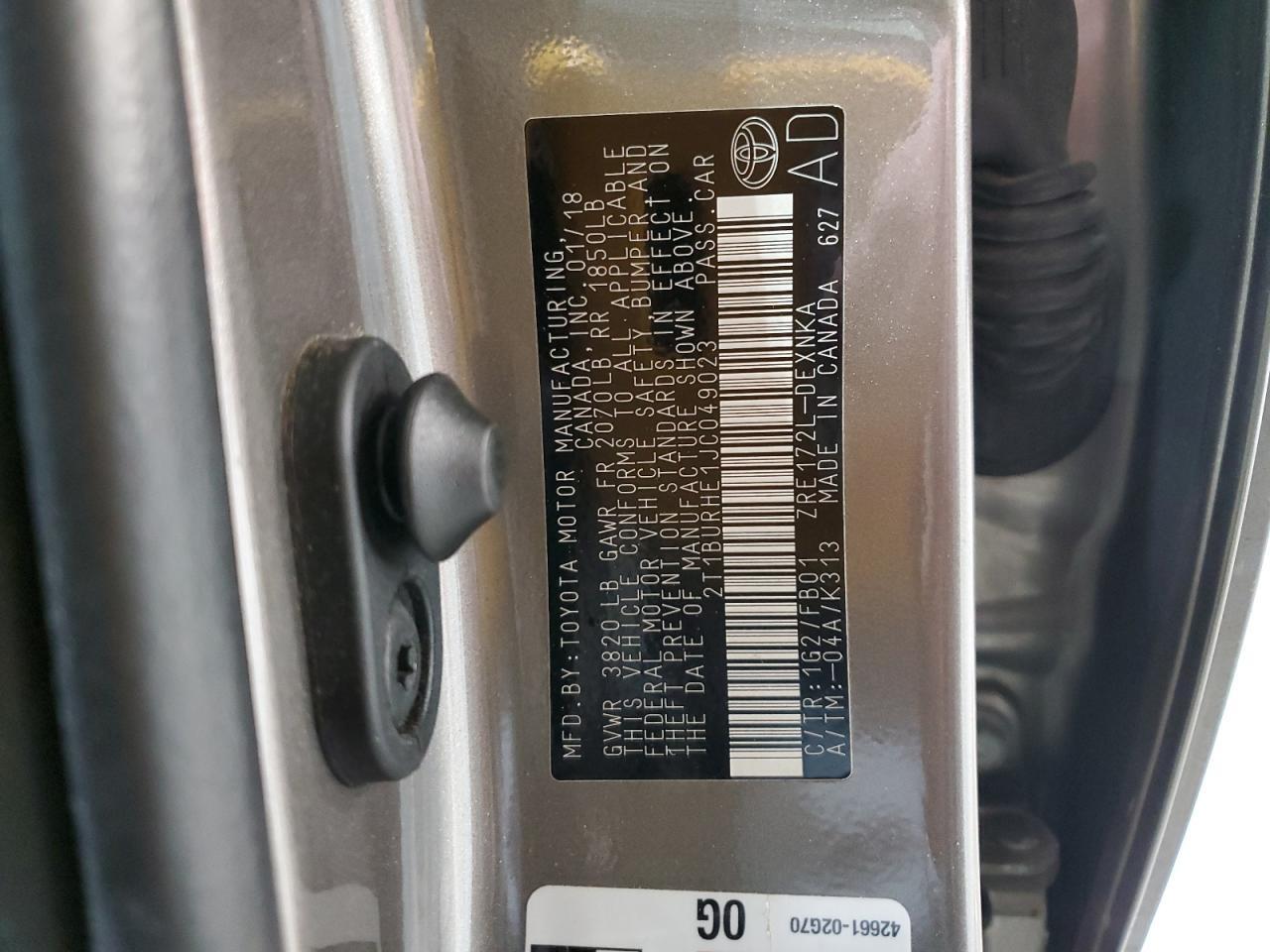 2018 Toyota Corolla - zdjęcie 13