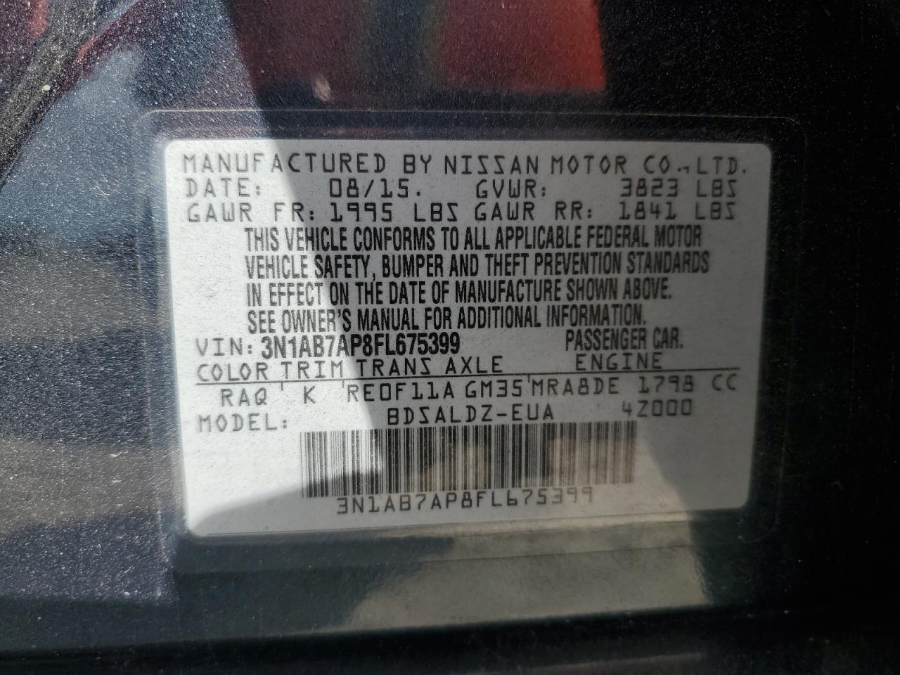 2015 Nissan Sentra - zdjęcie 12
