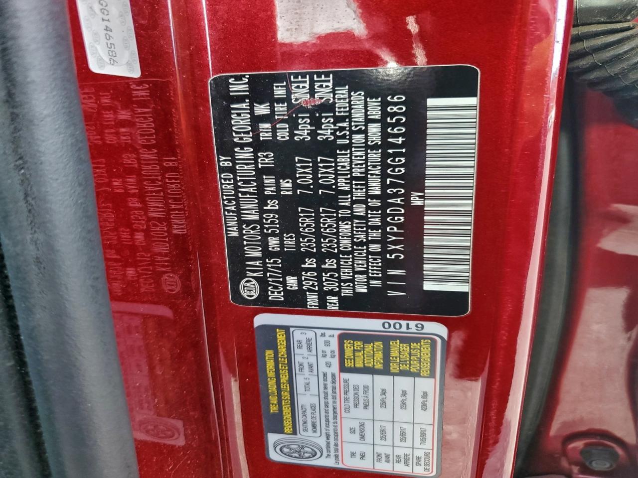 2016 Kia Sorento - zdjęcie 13