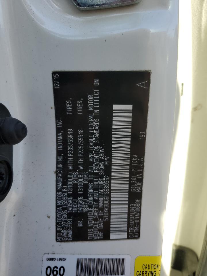 2015 Toyota Sienna Xle - zdjęcie 14