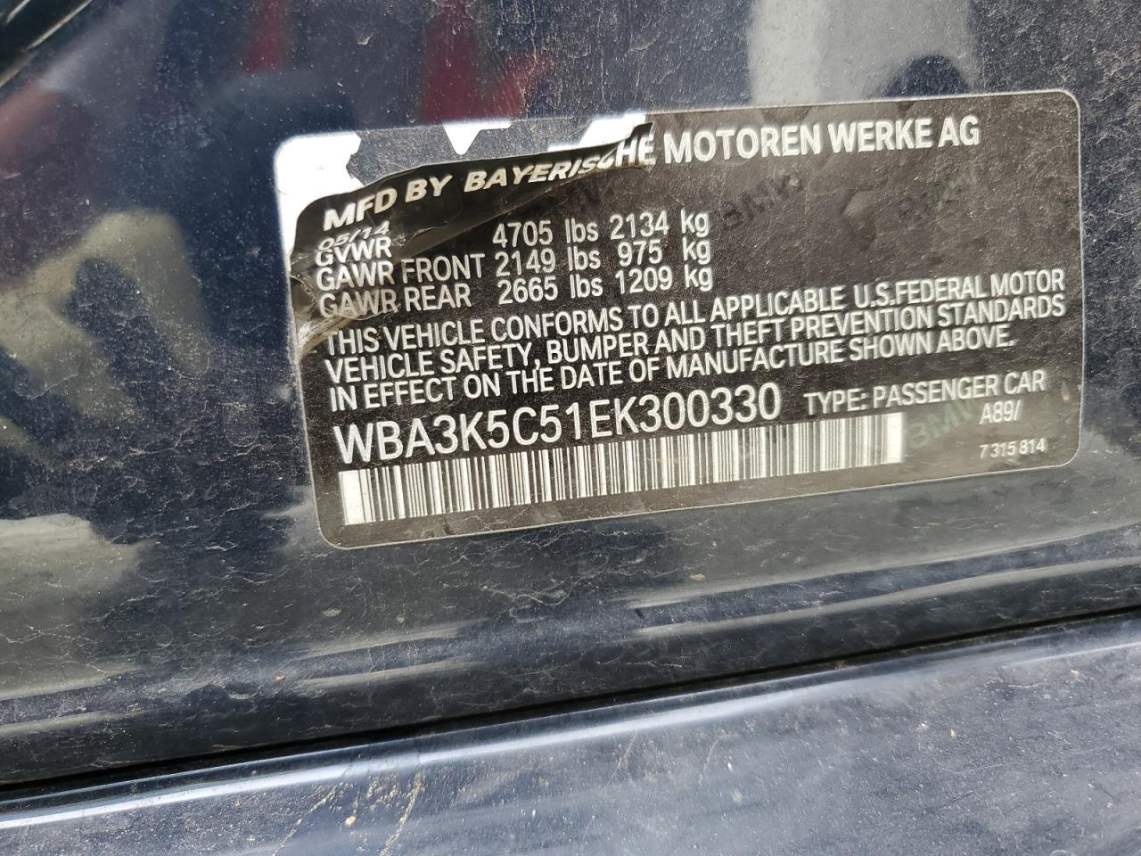 2014 BMW 328 D xDrive - zdjęcie 12