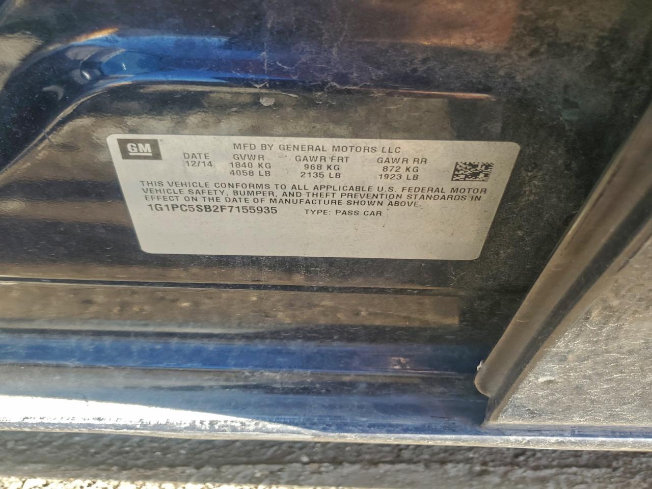 2015 Chevrolet Cruze Lt - zdjęcie 13