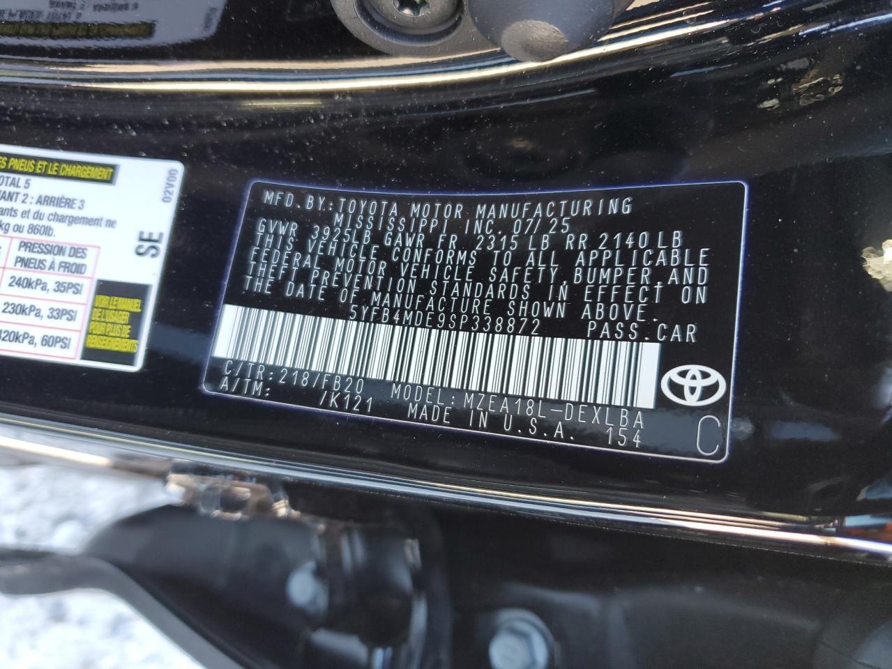 2025 Toyota Corolla - zdjęcie 13