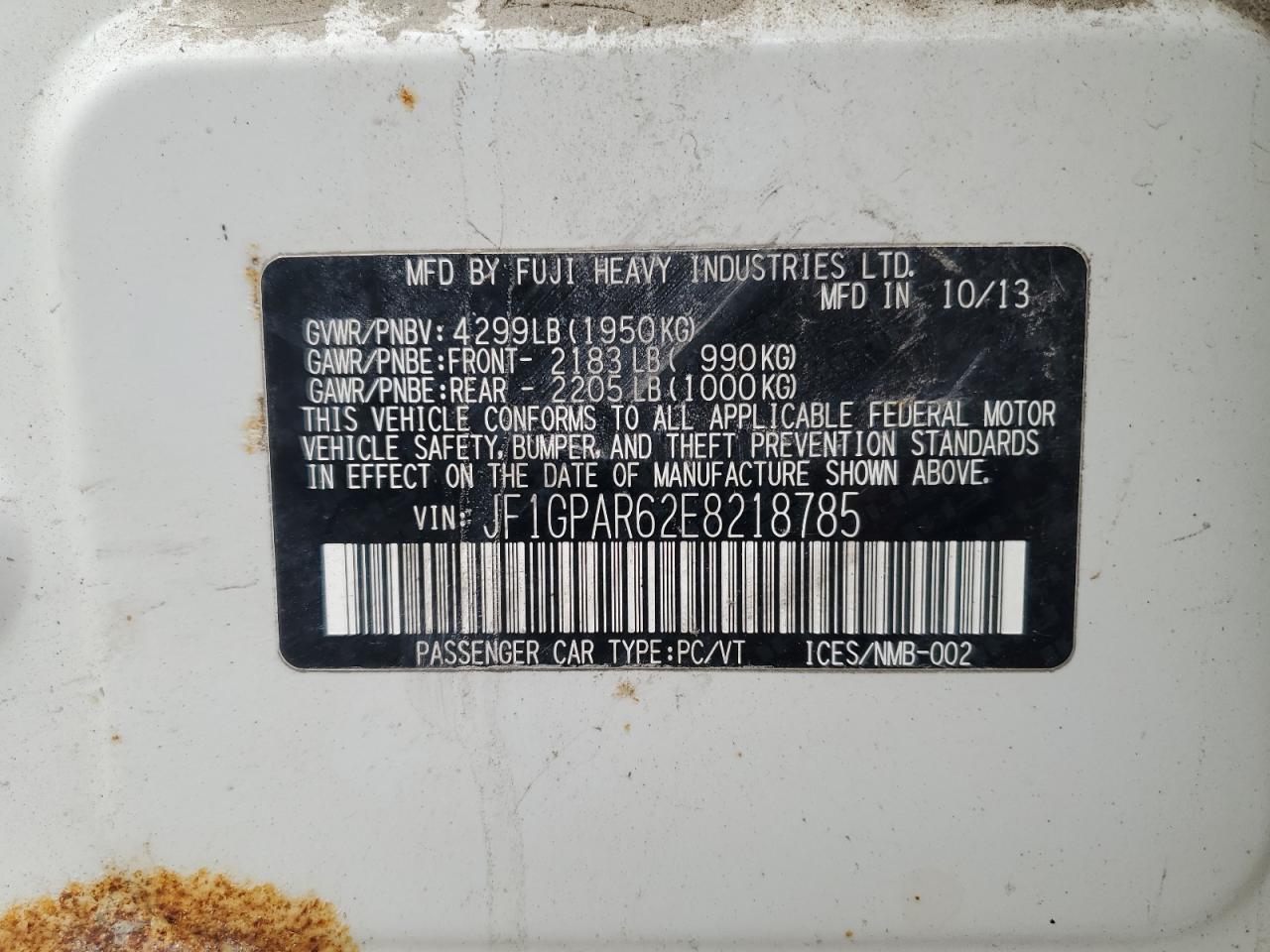 2014 Subaru Impreza Sport Limited - zdjęcie 13