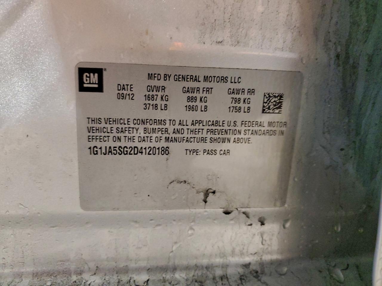 2013 Chevrolet Sonic - zdjęcie 12