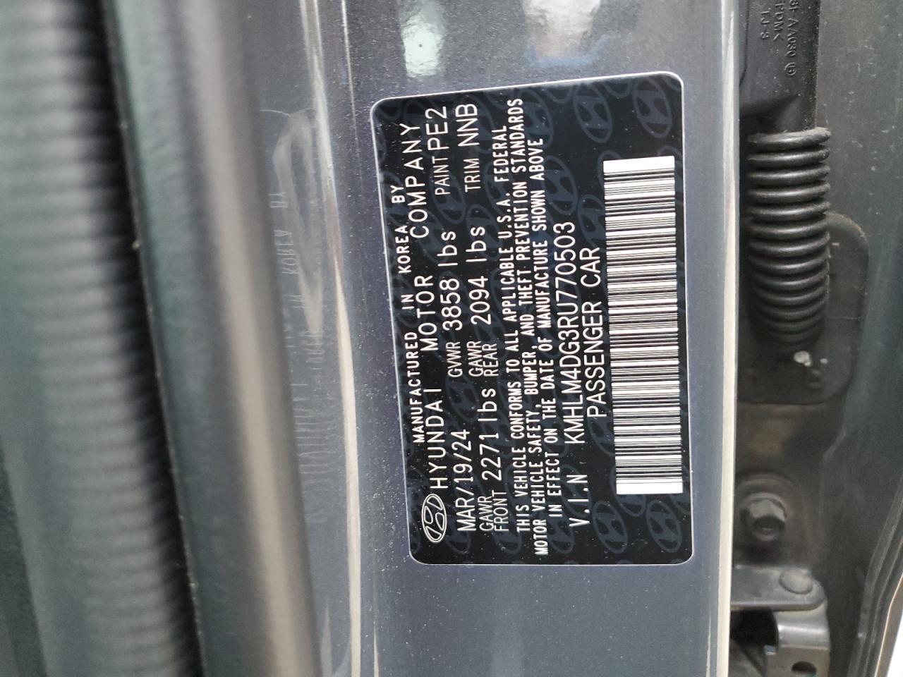 2024 Hyundai Elantra Sel - zdjęcie 12