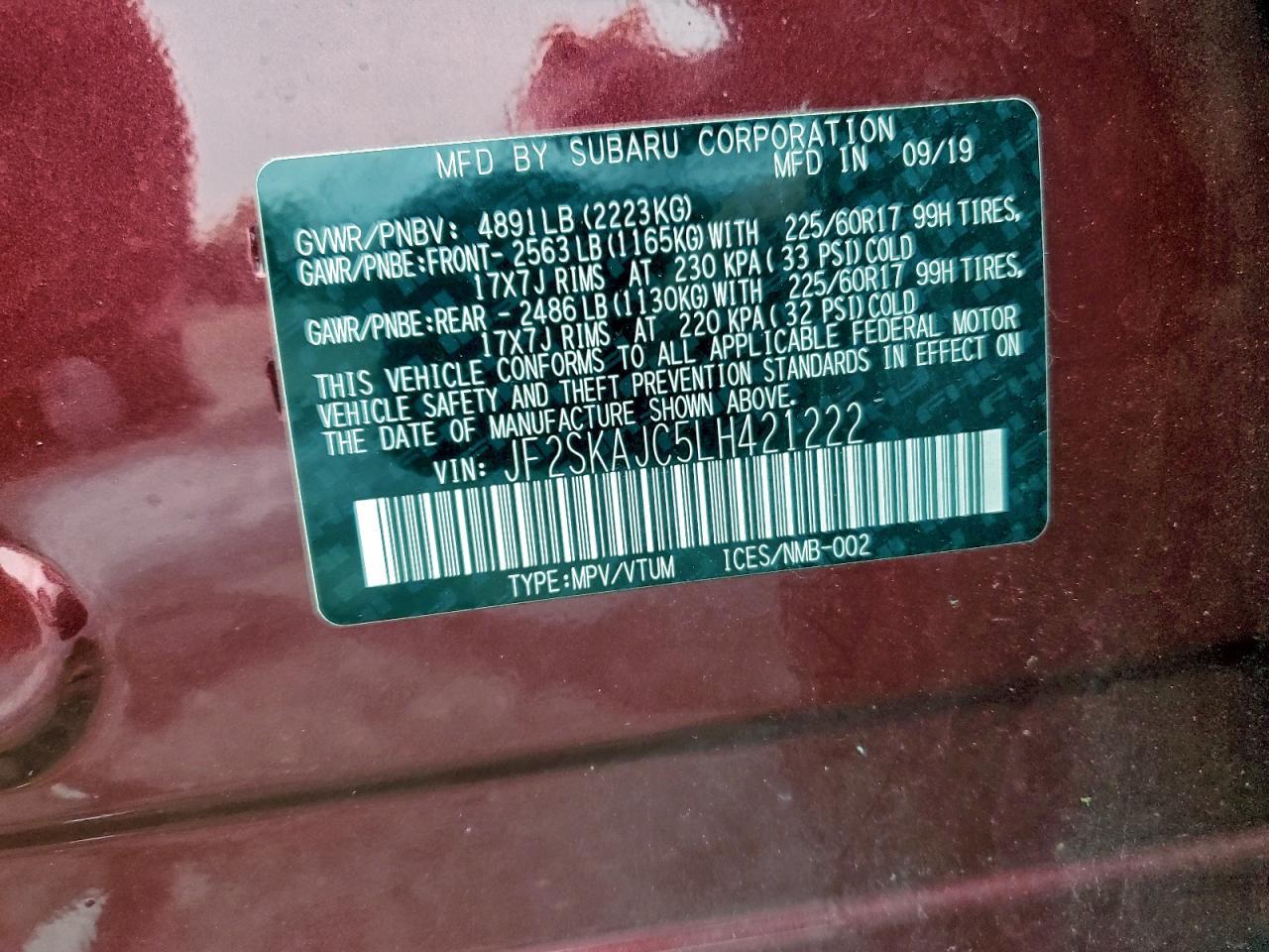 2020 Subaru Forester - zdjęcie 13