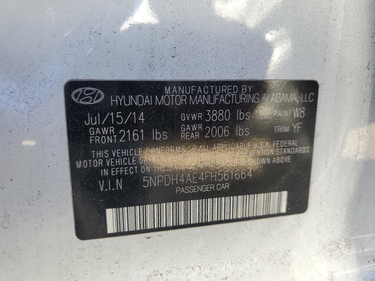 2015 Hyundai Elantra Se - zdjęcie 12