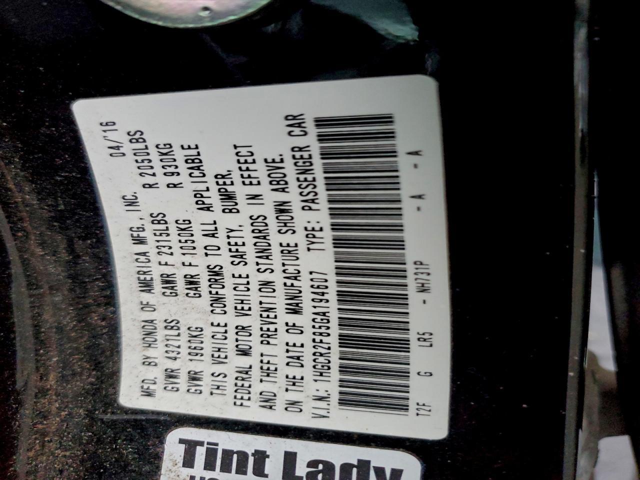 2016 Honda Accord - zdjęcie 12