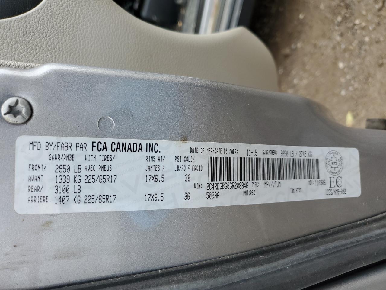 2016 Dodge Caravan - zdjęcie 13