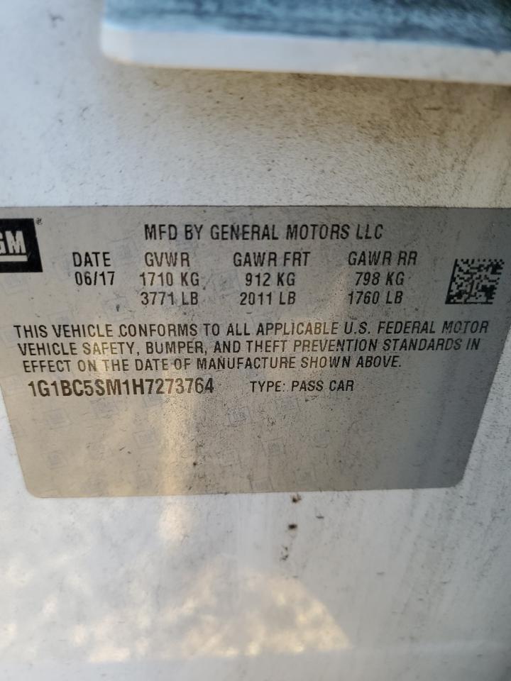 2017 Chevrolet Cruze Ls - zdjęcie 12