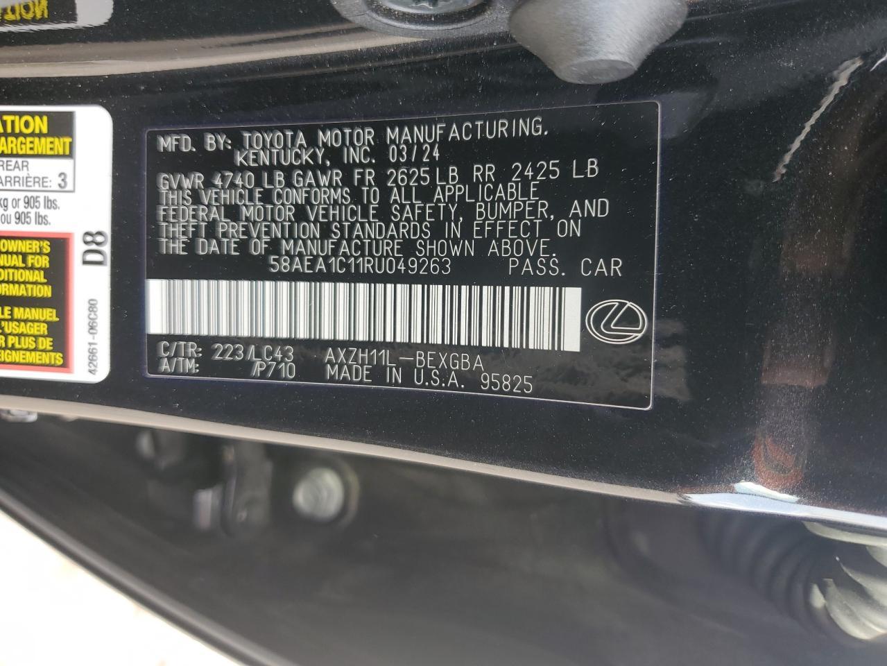 2024 Lexus ES - zdjęcie 12