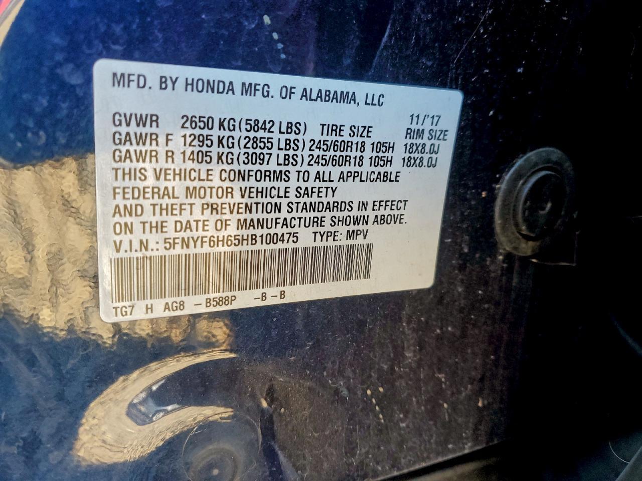 2017 Honda Pilot - zdjęcie 14