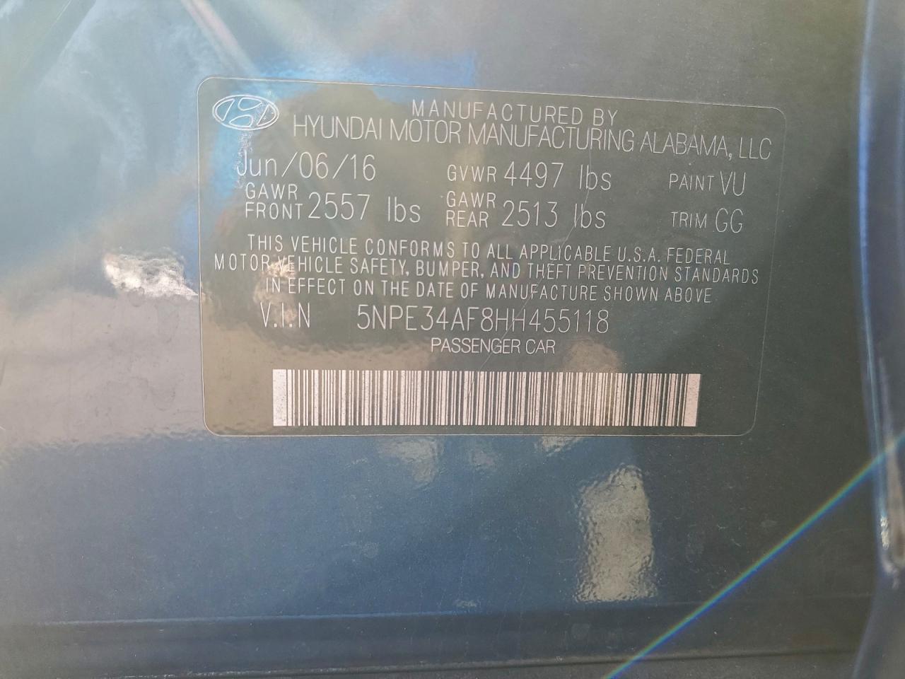 2017 Hyundai Sonata - zdjęcie 12